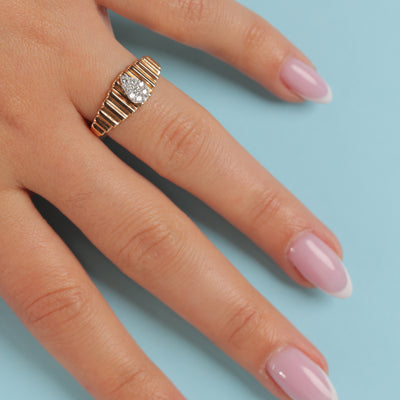 Diamond Pear Ring