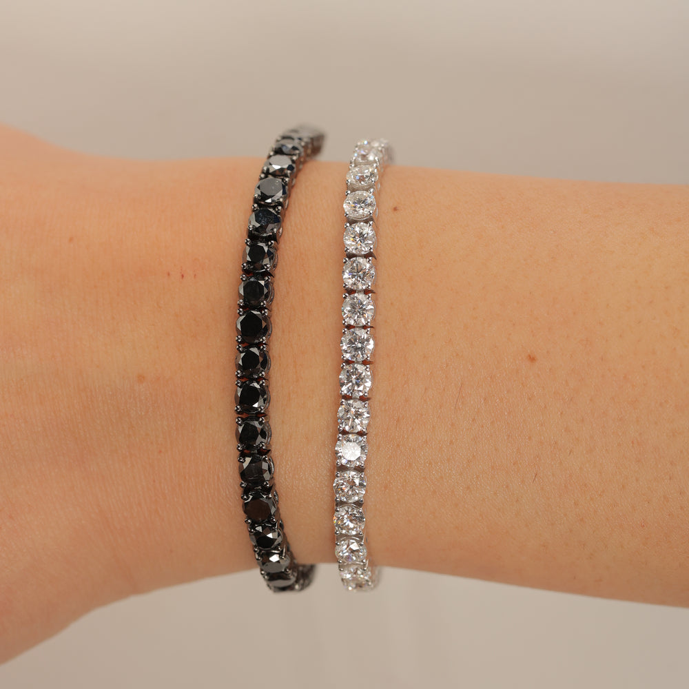 Black Diamond Tennis Bracelet