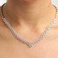 Diamond Leaf Bridal Set