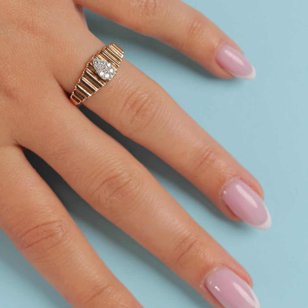 Diamond Pear Ring