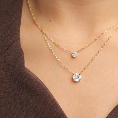 Illusion Diamond Necklace