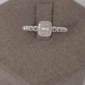 Bubble Band Square Diamond Ring