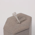 Bubble Band Square Diamond Ring