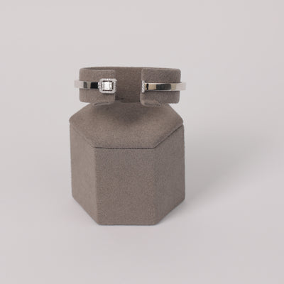 Square Diamond Cuff Bangle