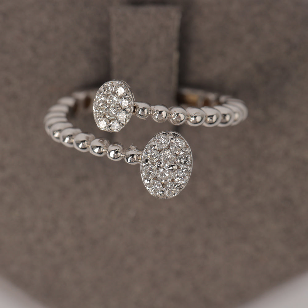 Spiral Bubble Oval Ring