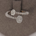 Spiral Bubble Oval Ring