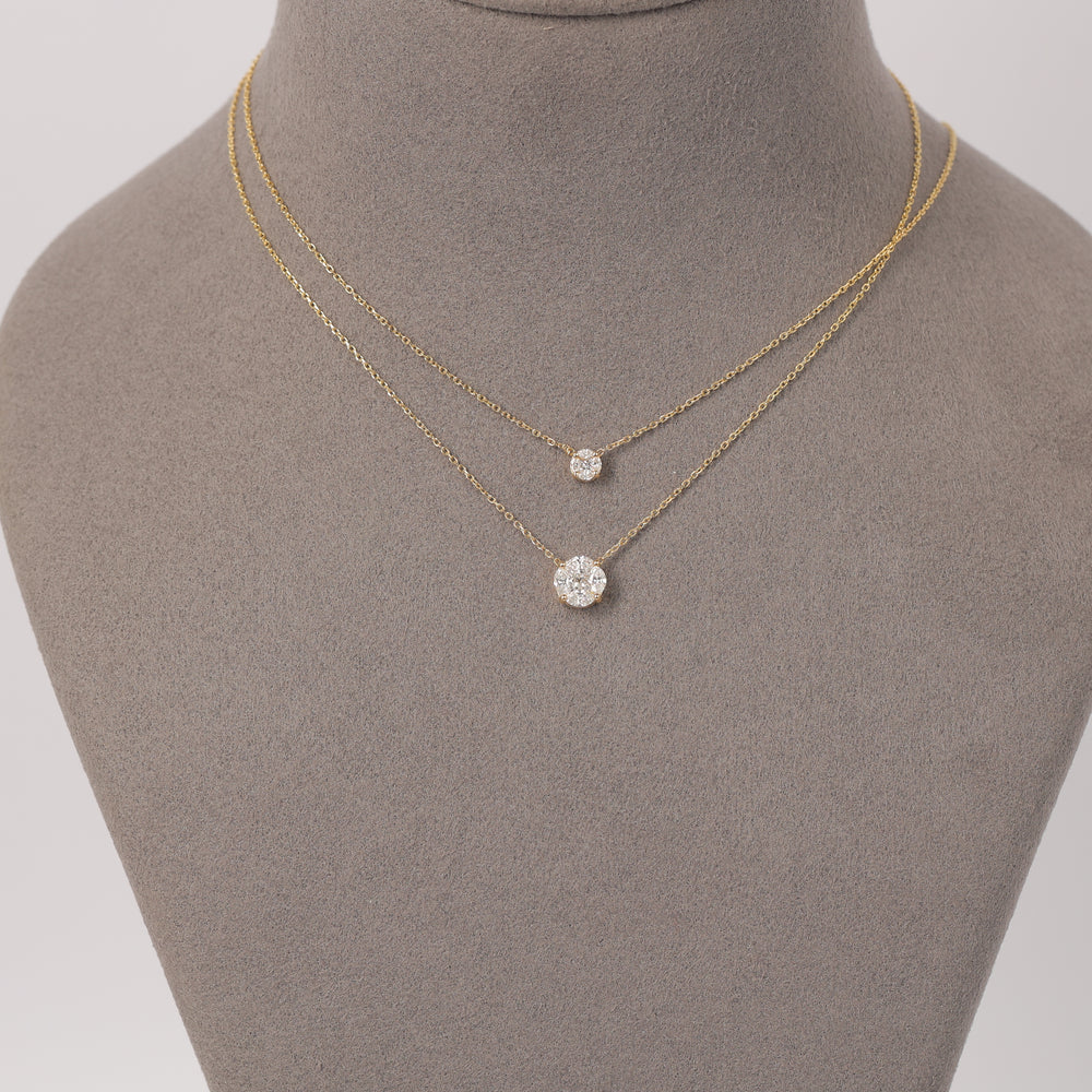 Illusion Diamond Necklace