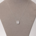 Diamond Square Pendant Necklace