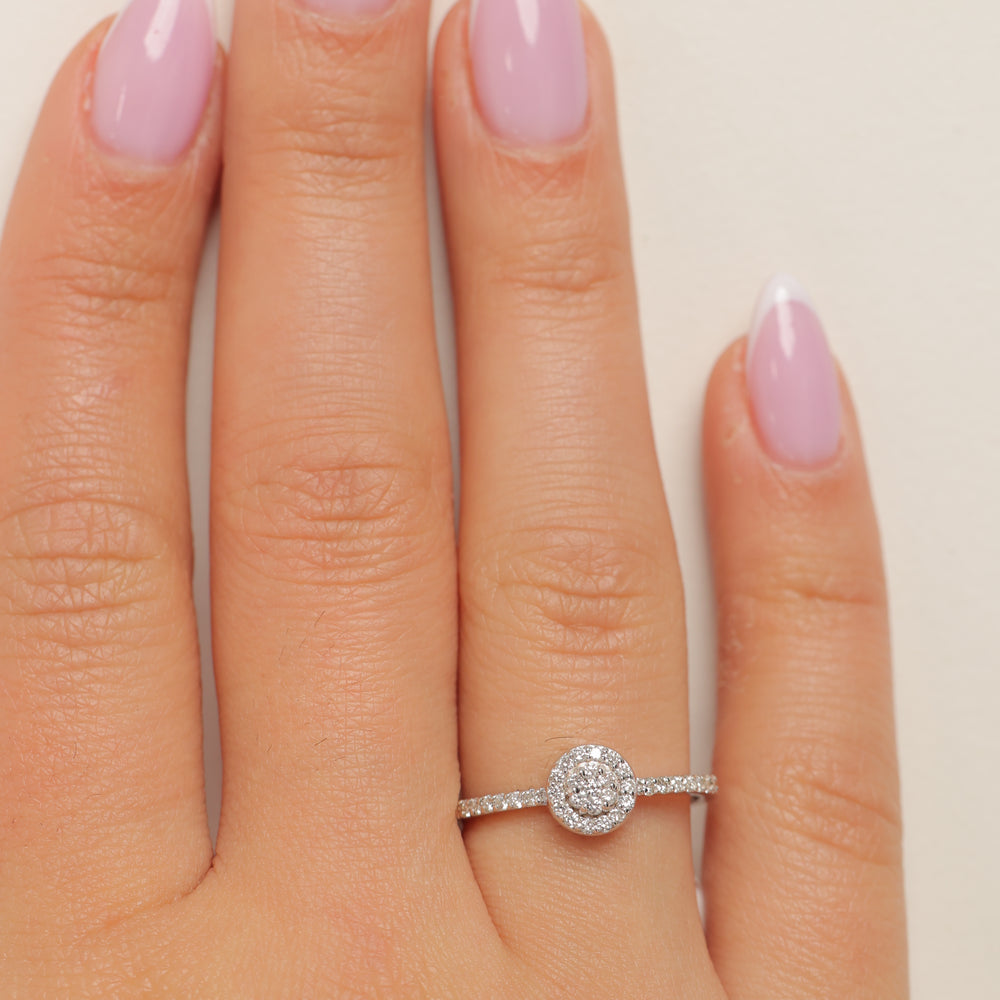 Double Circle Diamond Ring