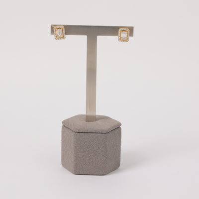 Square Diamond Earrings